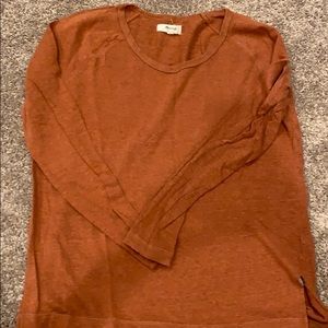 Madewell burnt orange top